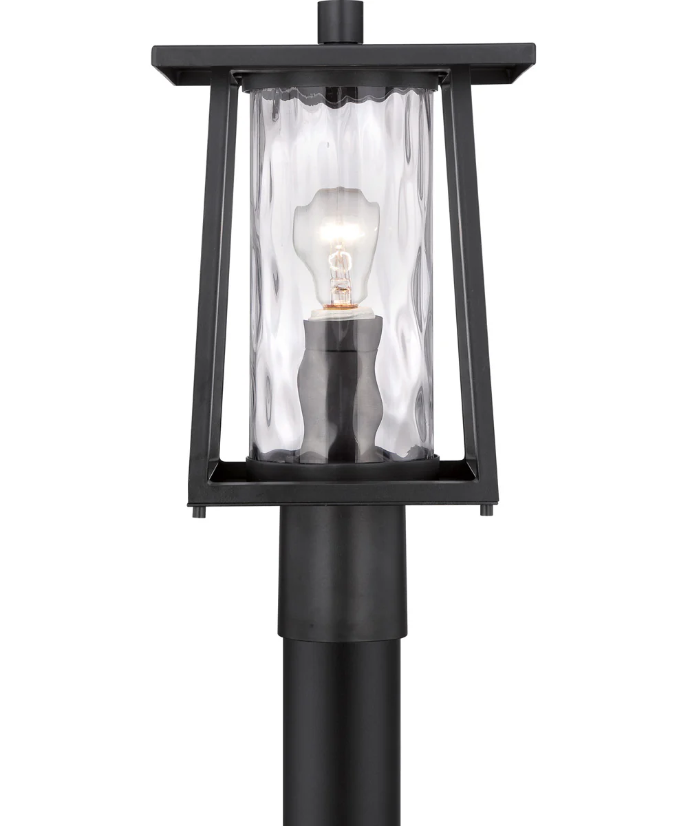 Lodge Large 1-light Outdoor Post Light Mystic Black - Image 4