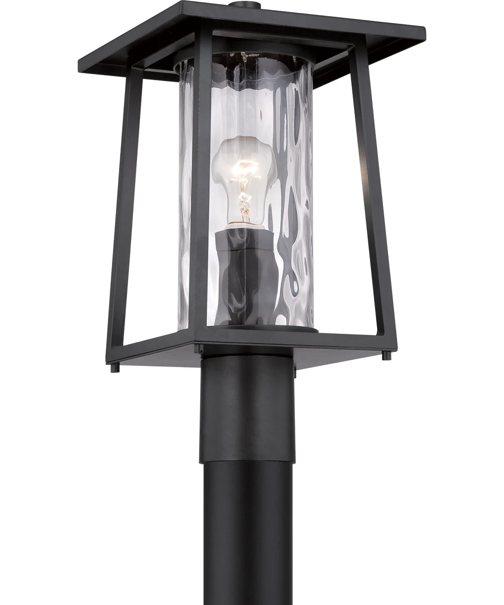 Lodge Large 1-light Outdoor Post Light Mystic Black - Image 6