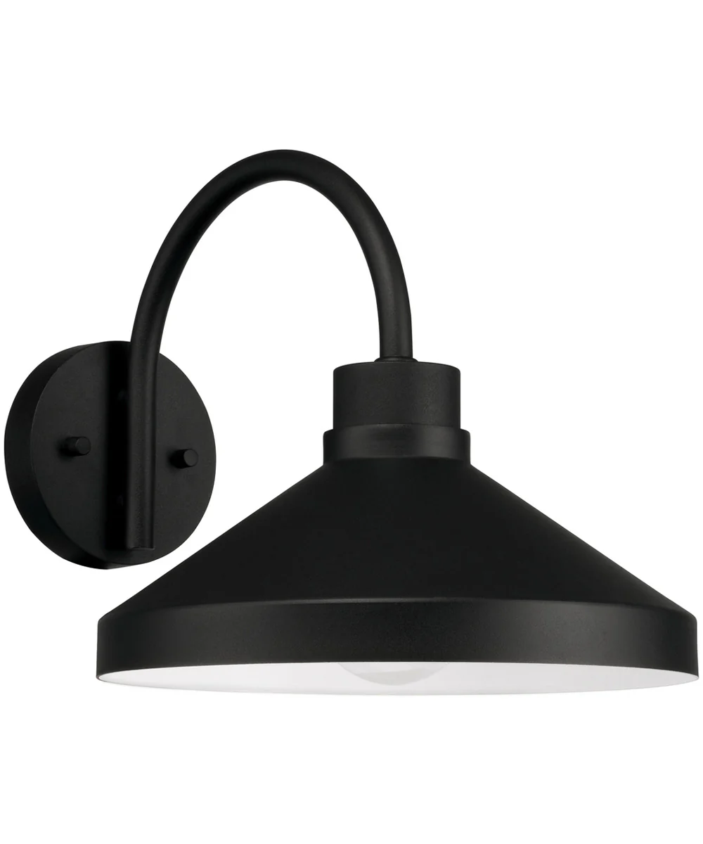 Lofton 1-Light Outdoor Wall-Lantern Black