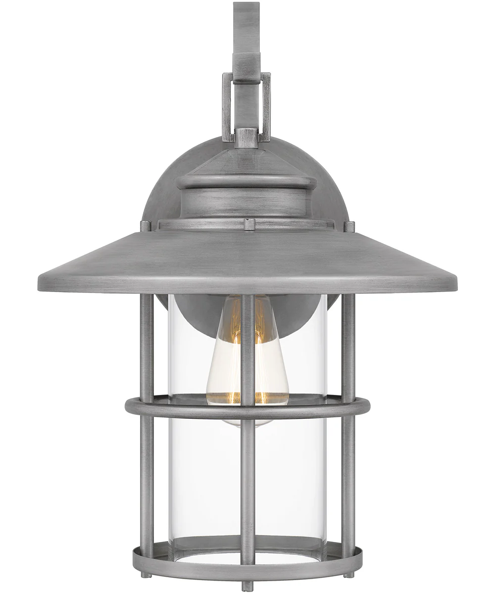 Lombard Large 1-light Outdoor Wall Light Coastal Armour Aluminum Antique Brushed Aluminum - Image 4