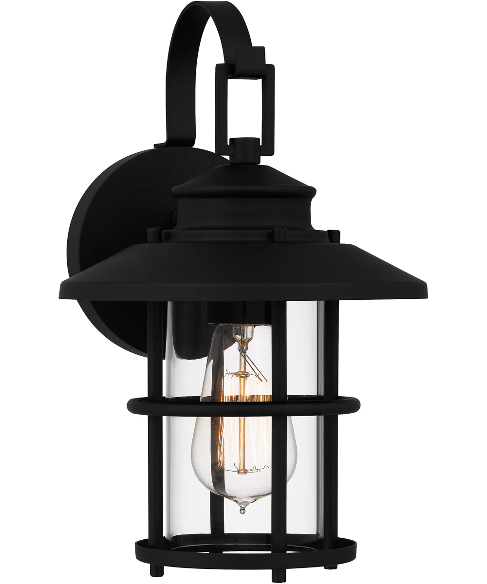Lombard Small 1-light Outdoor Wall Light Coastal Armour Aluminum Matte Black - Image 2