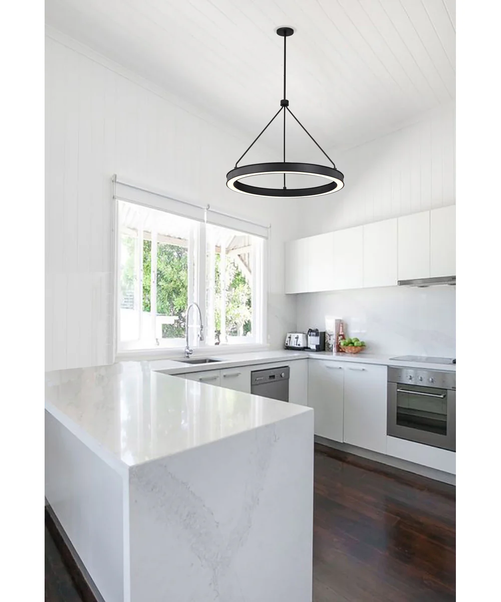 Longford Pendant Textured Black - Image 2