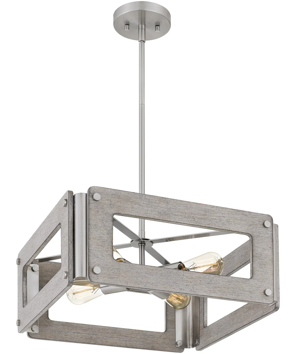 Lonny 4-light Pendant Brushed Nickel - Image 4