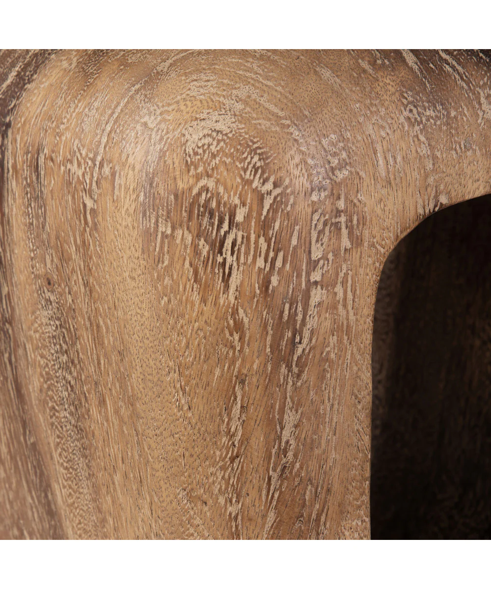 Loophole Bleached Wash Accent Stool - Image 12