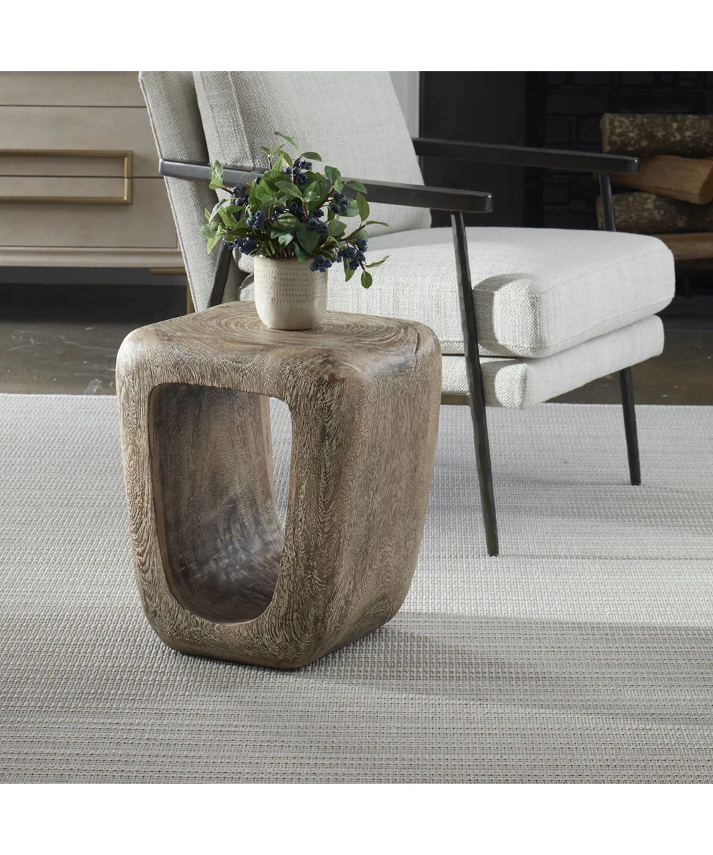 Loophole Bleached Wash Accent Stool - Image 2