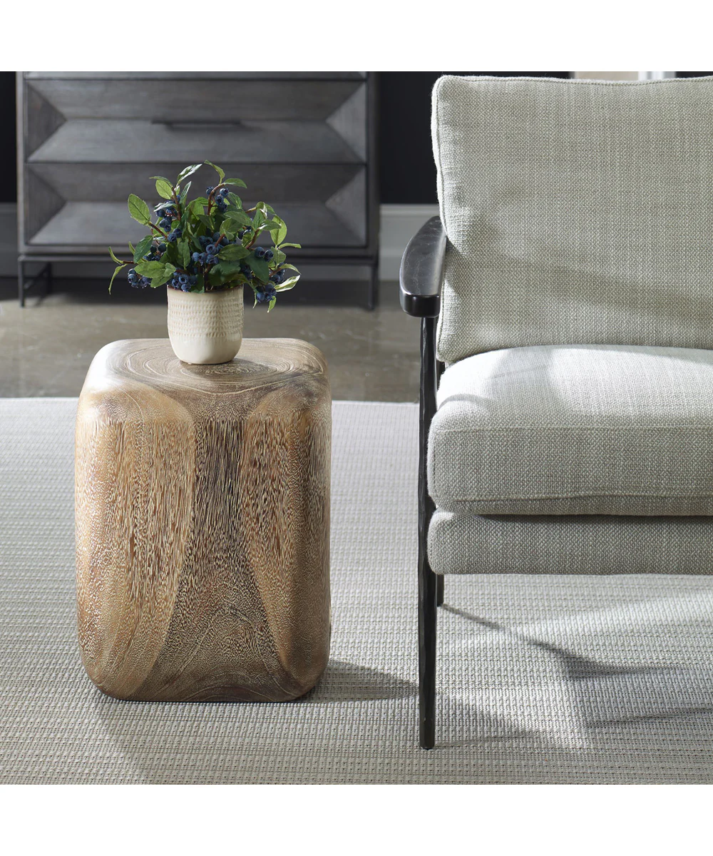 Loophole Bleached Wash Accent Stool - Image 8