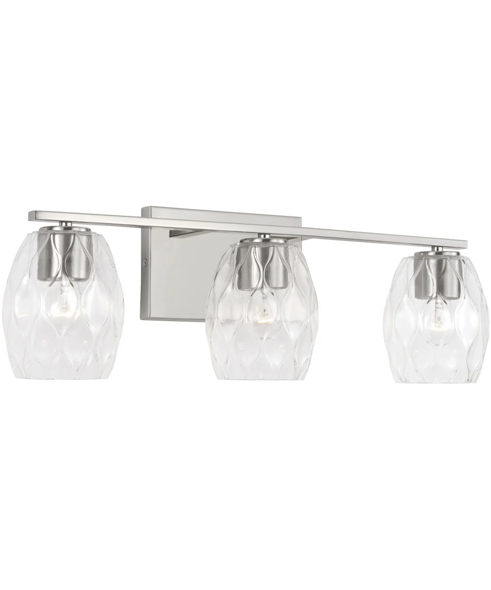 Lucas 3-Light Vanity Brushed Nickel