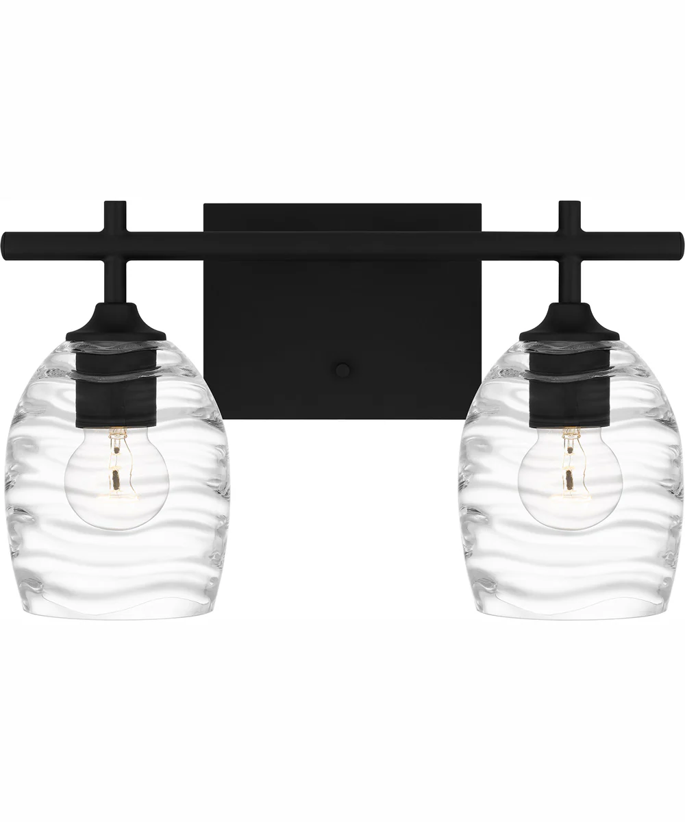 Lucy Medium 2-light Bath Light Matte Black