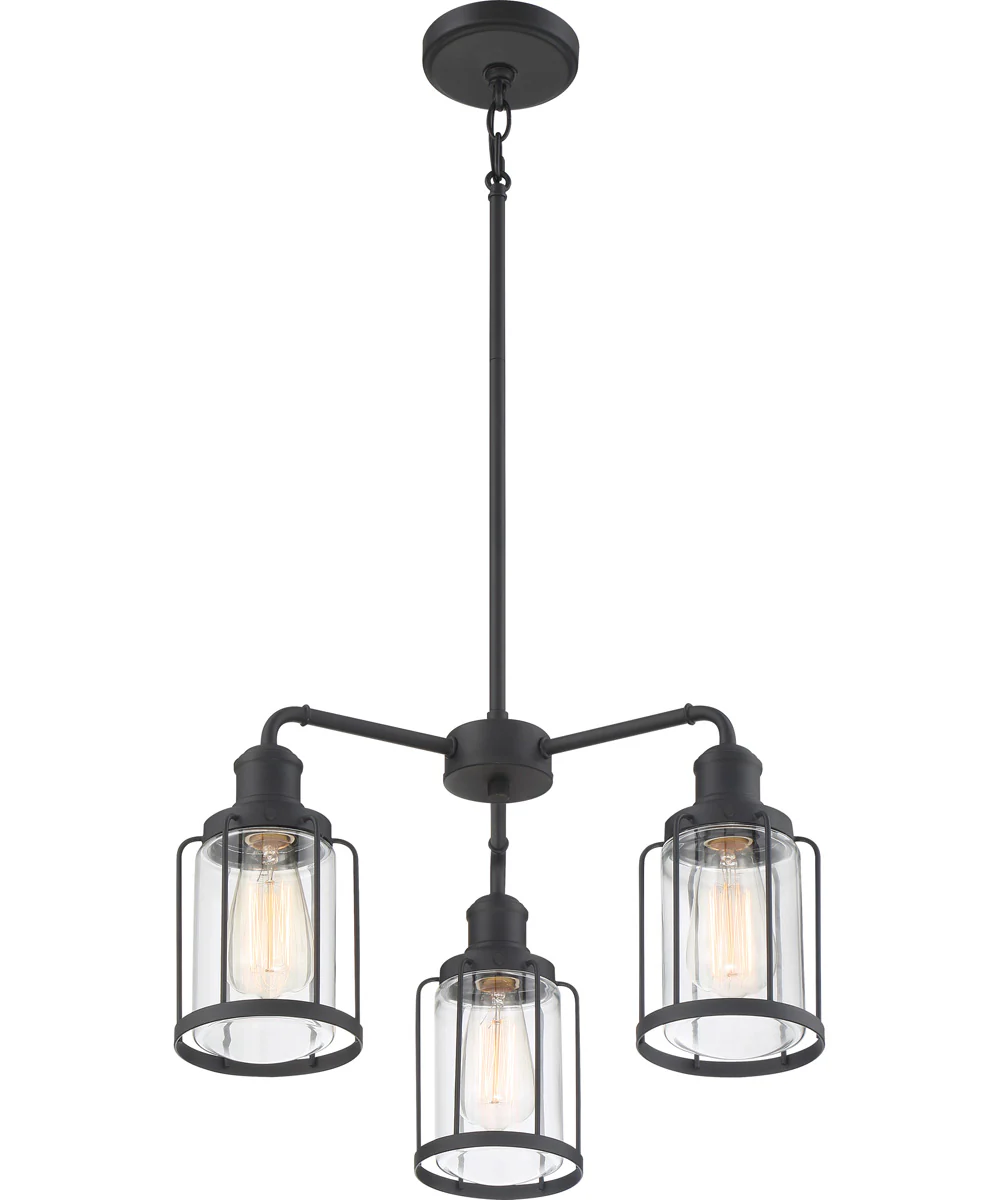 Ludlow 3-light Chandelier Earth Black - Image 4