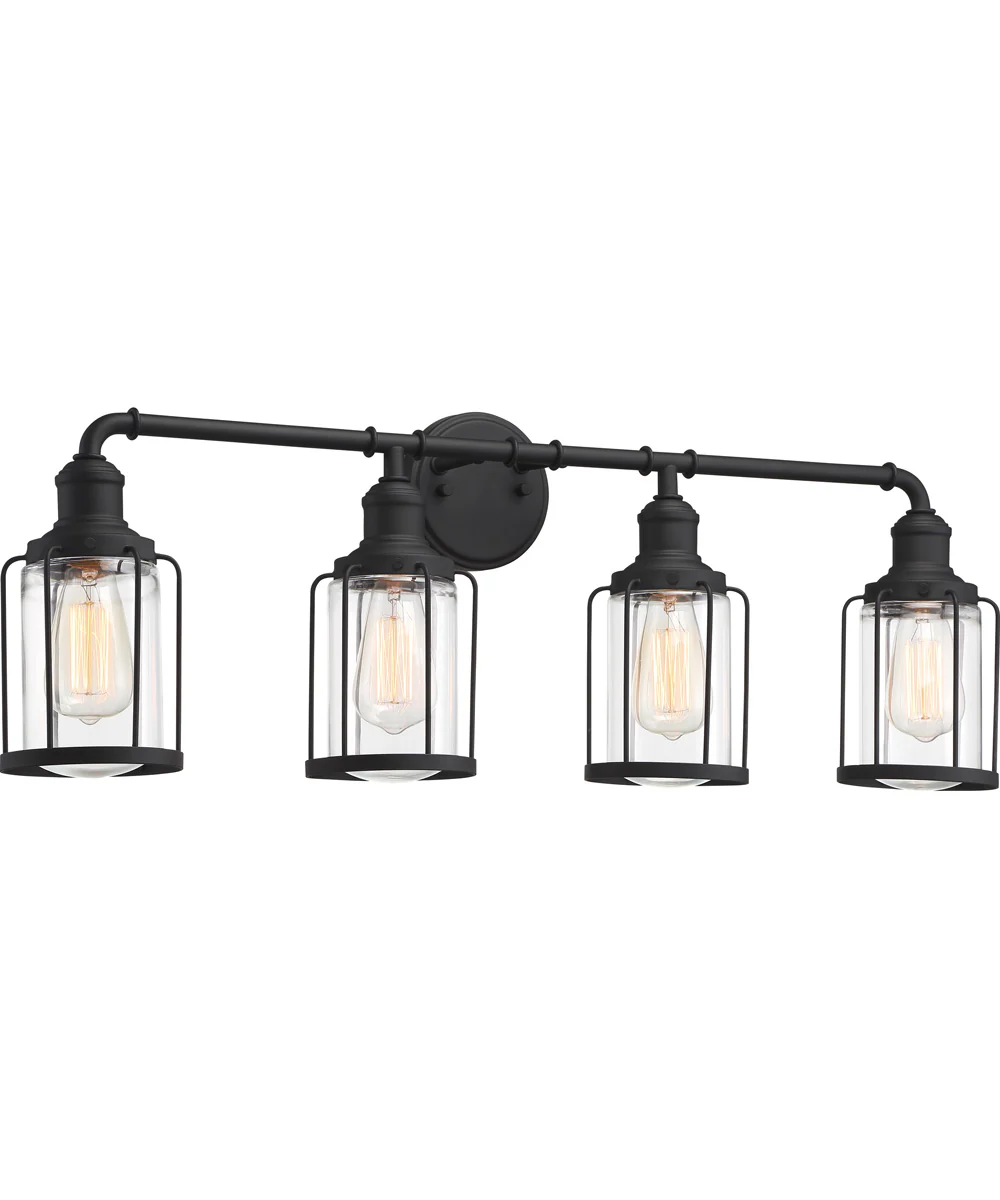 Ludlow Extra Large 4-light Bath Light Earth Black - Image 4