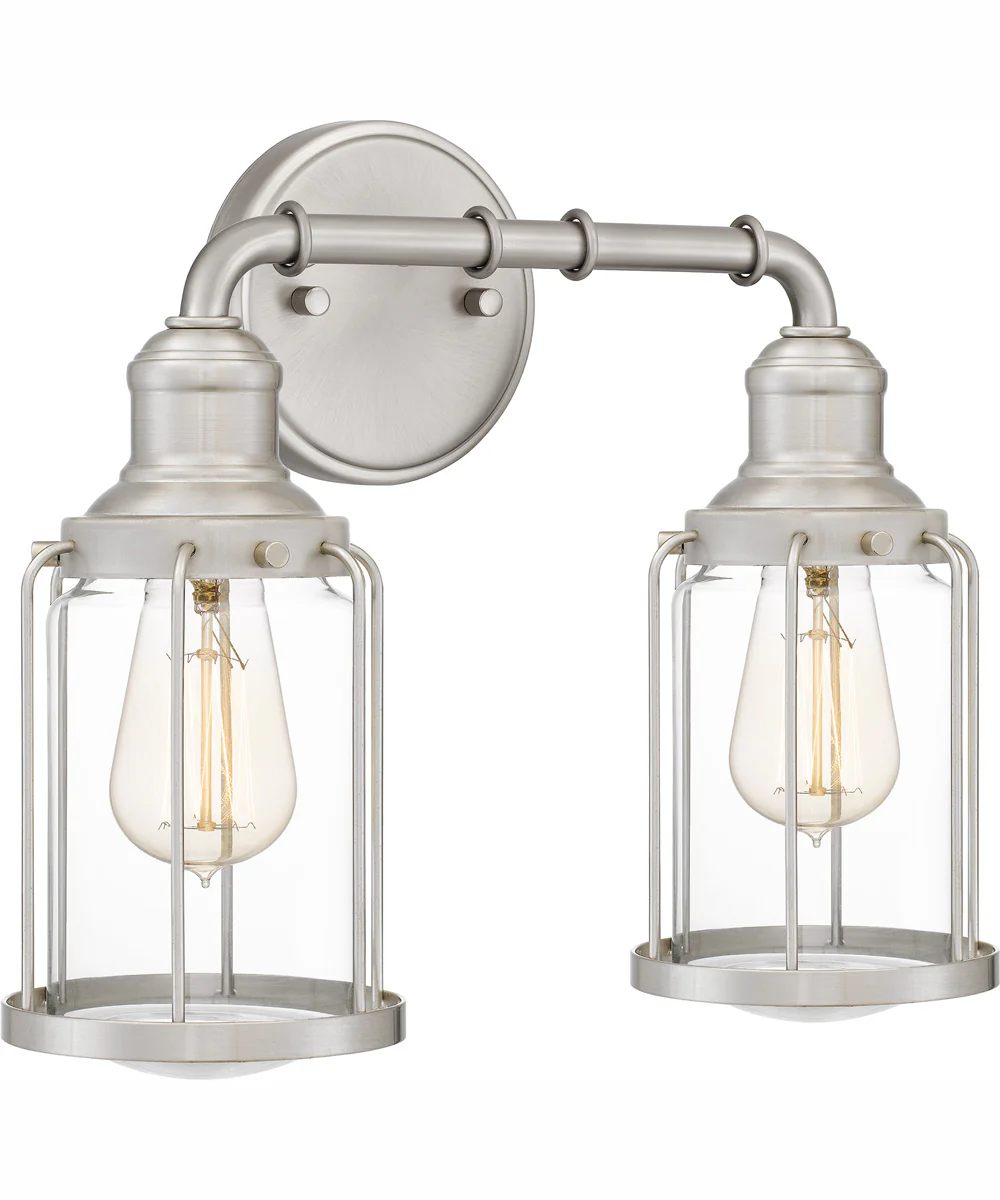 Ludlow Medium 2-light Bath Light Brushed Nickel - Image 4