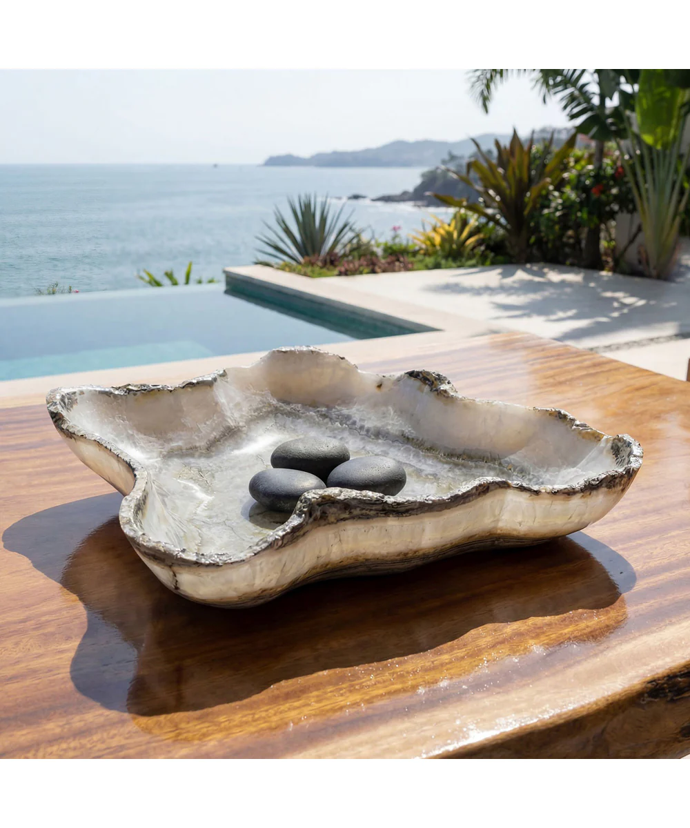 Lunara Indoor-Outdoor Stone Bowl - Image 2