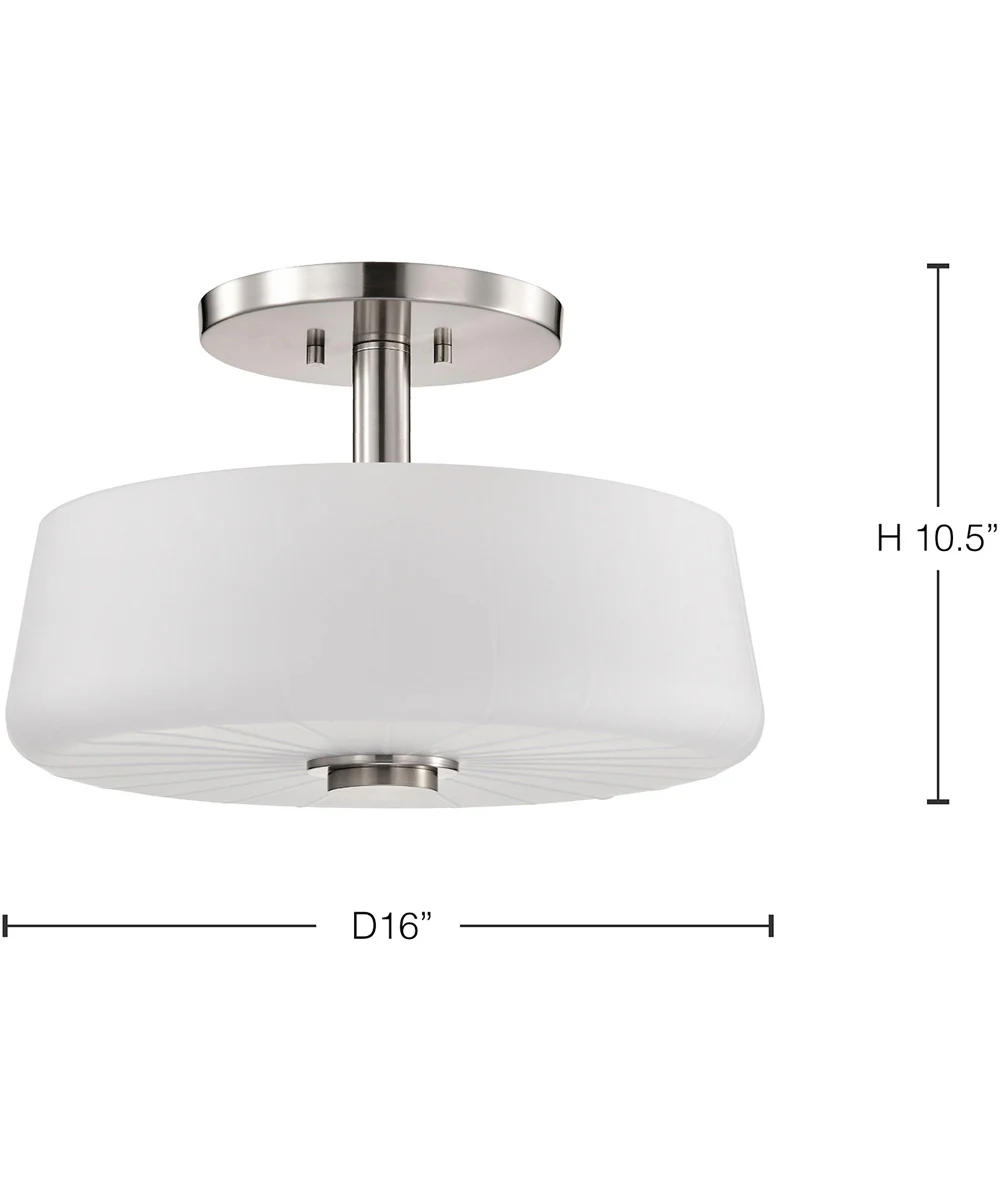 Lune 3-Light Close-to-Ceiling Brushed Nickel - Image 12