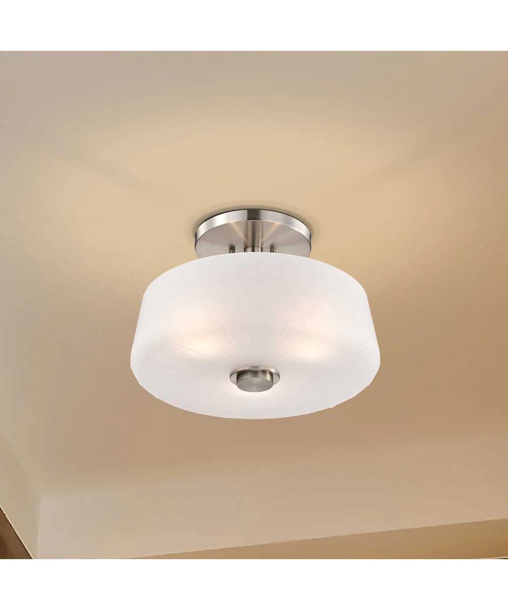 Lune 3-Light Close-to-Ceiling Brushed Nickel - Image 3