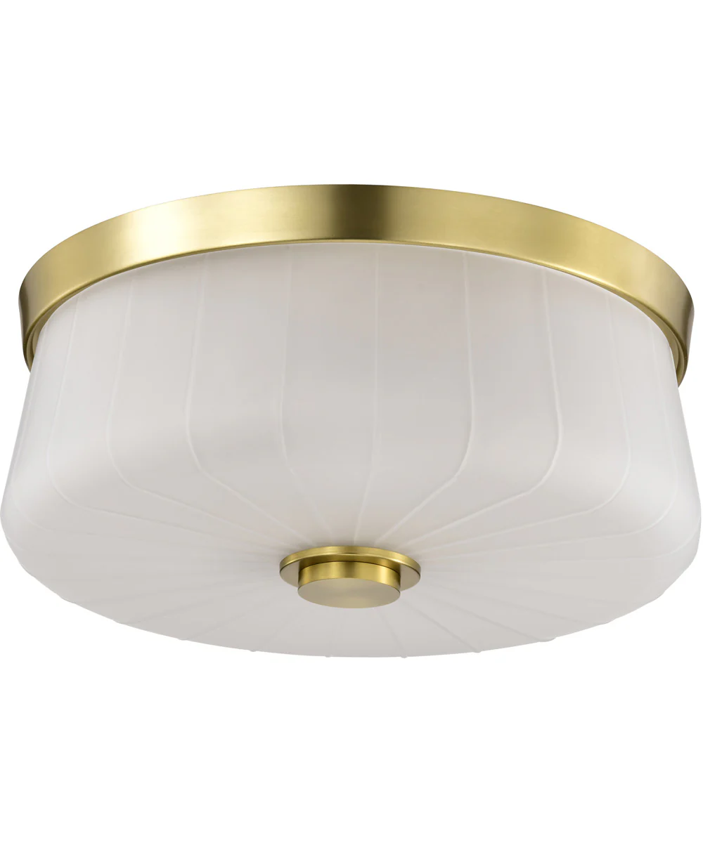 Lune 3-Light Close-to-Ceiling Vintage Brass