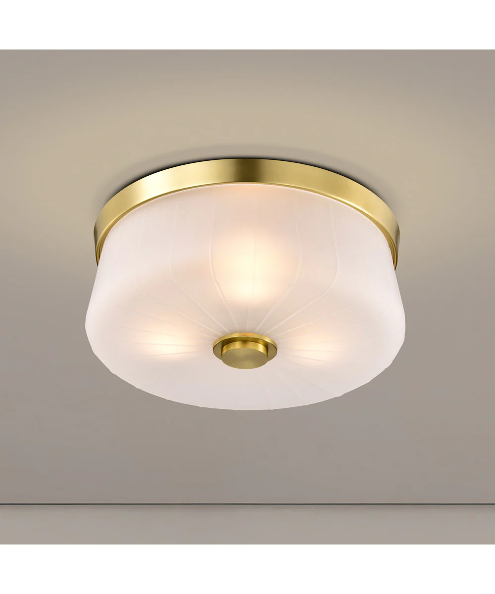 Lune 3-Light Close-to-Ceiling Vintage Brass - Image 3