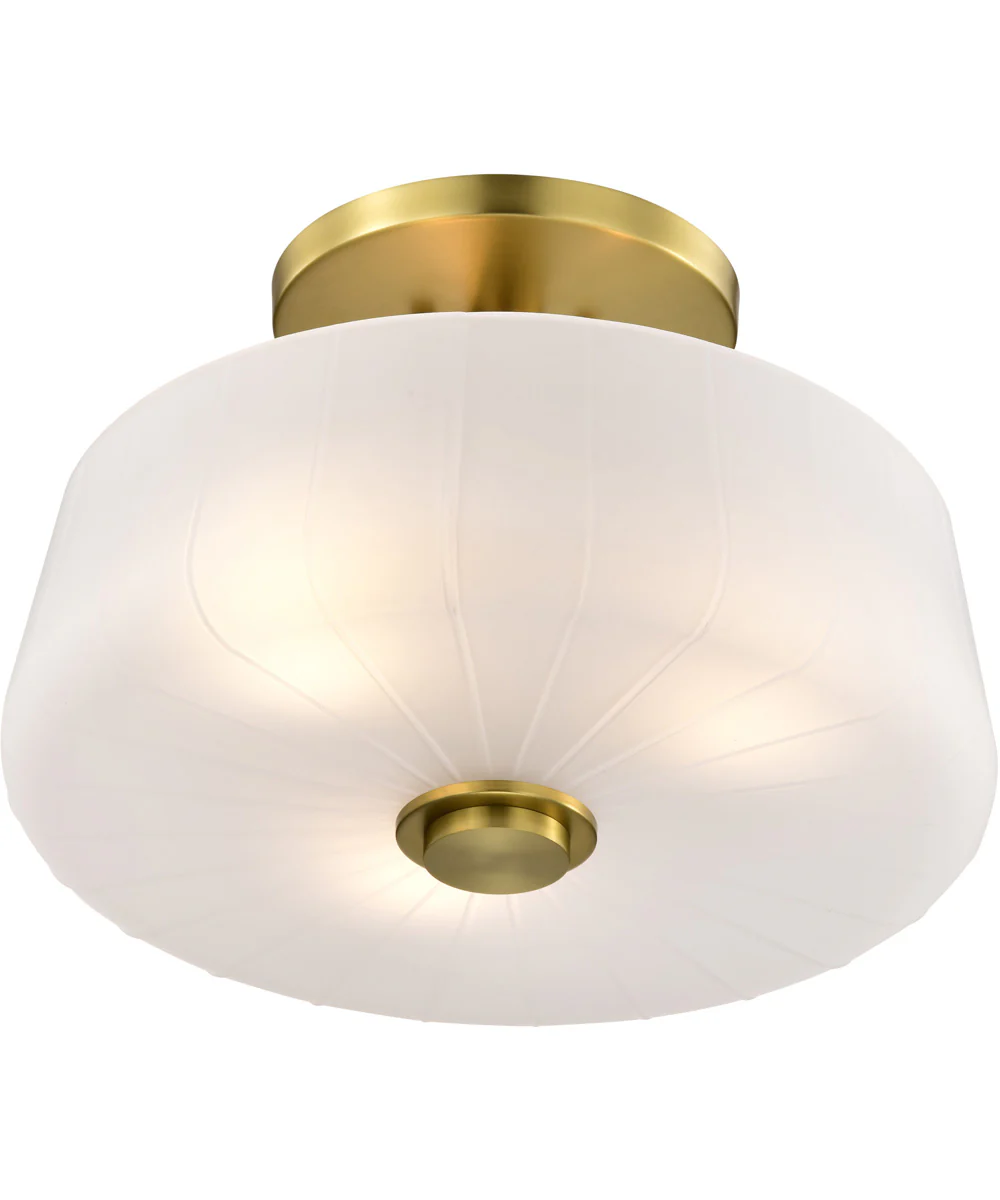 Lune 3-Light Close-to-Ceiling Vintage Brass - Image 8