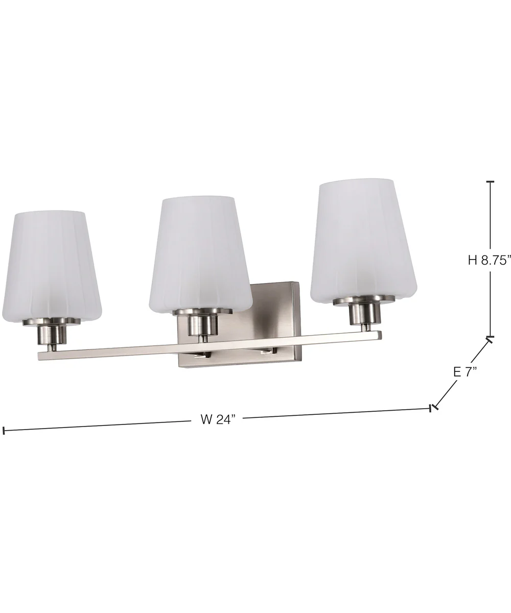 Lune 3-Light Vanity & Wall Brushed Nickel - Image 11