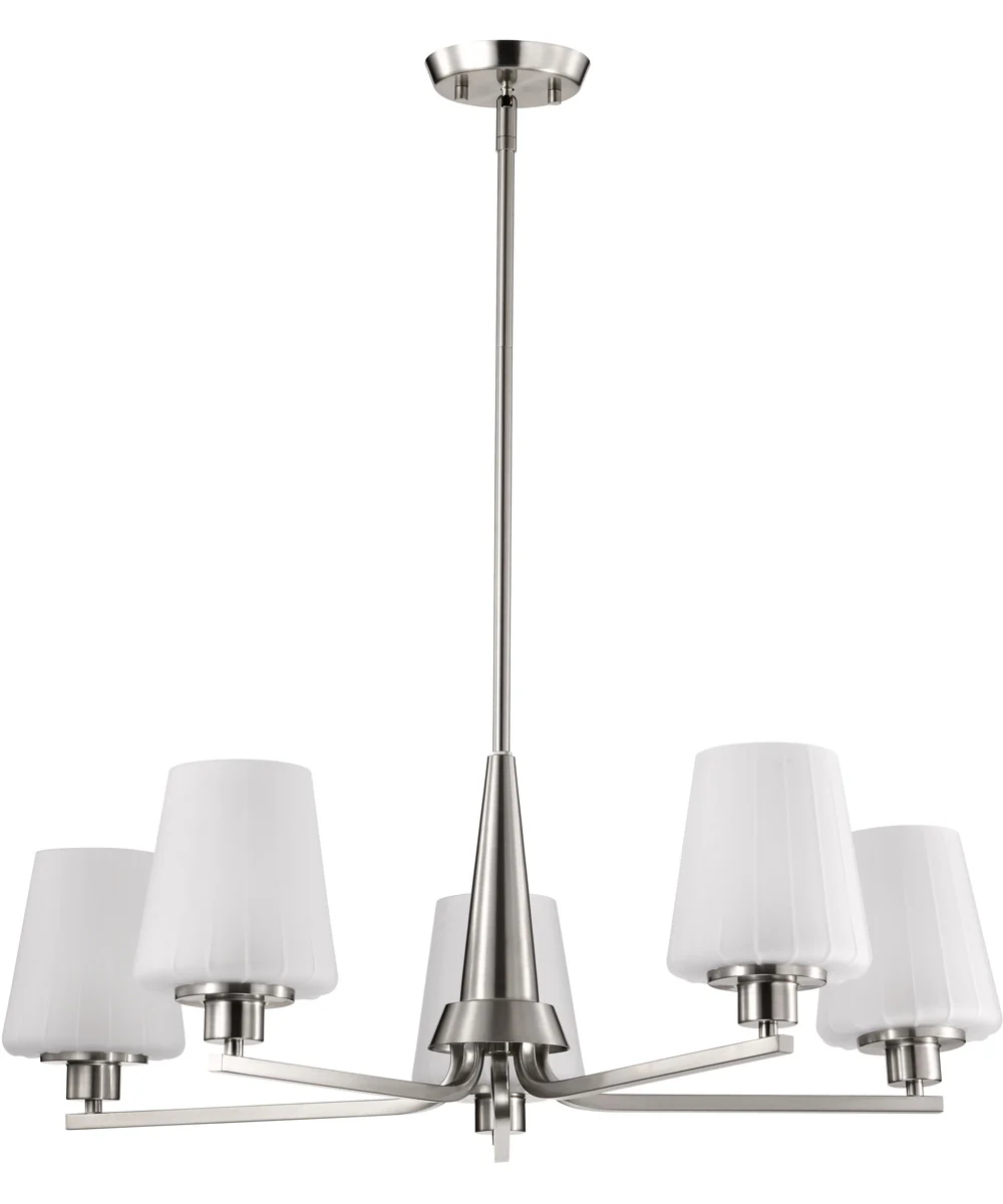 Lune 5-Light Chandelier Brushed Nickel - Image 5