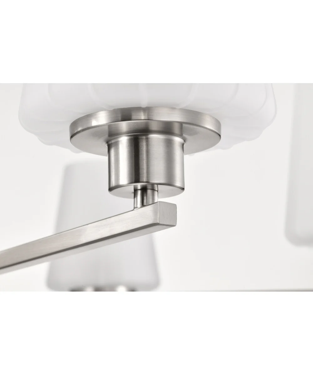 Lune 6-Light Chandelier Brushed Nickel - Image 9