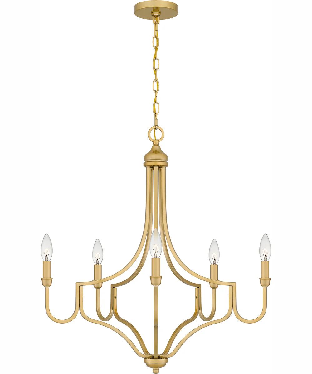 Mabel 5-light Chandelier Light Gold - Image 2