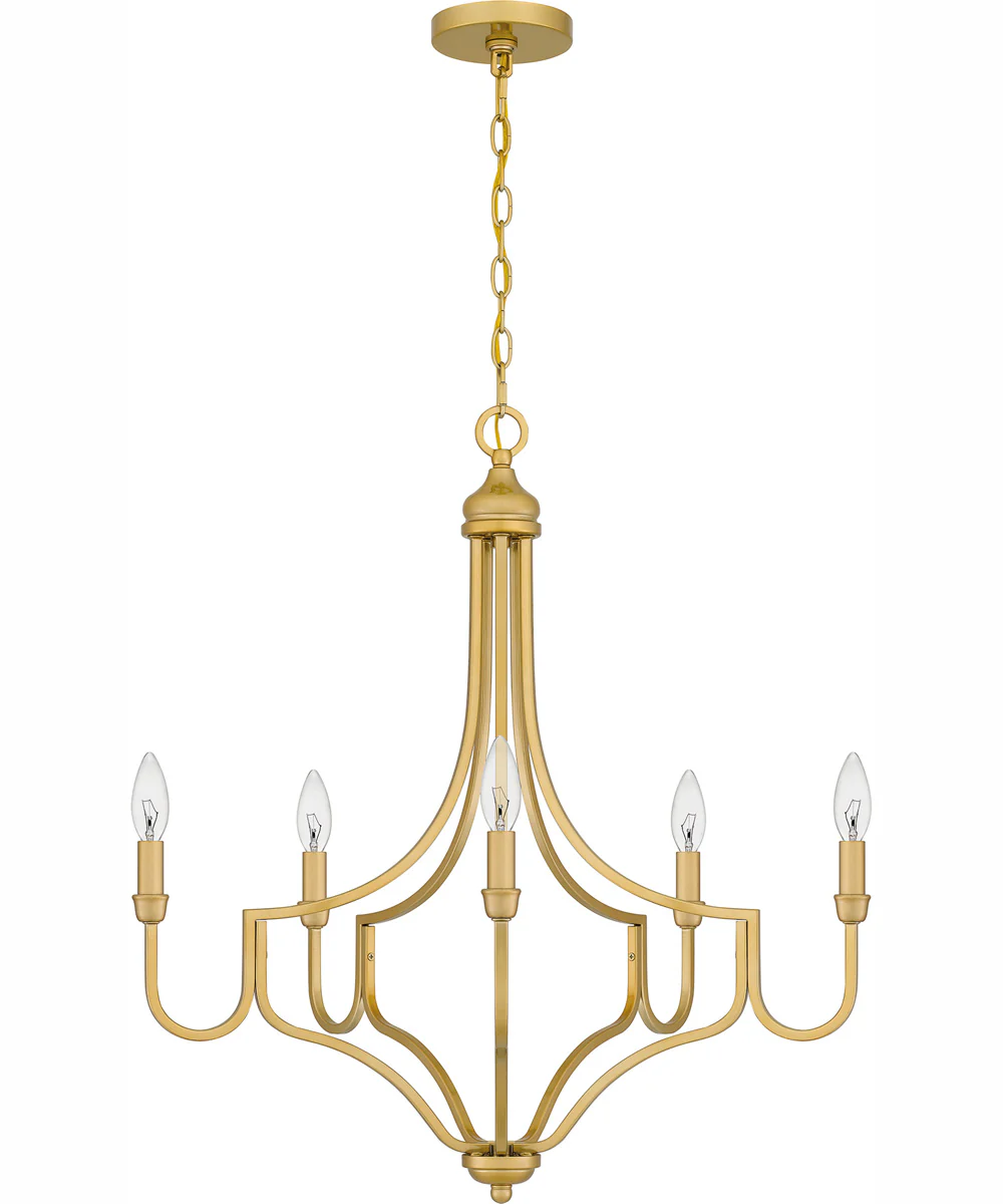 Mabel 5-light Chandelier Light Gold - Image 3
