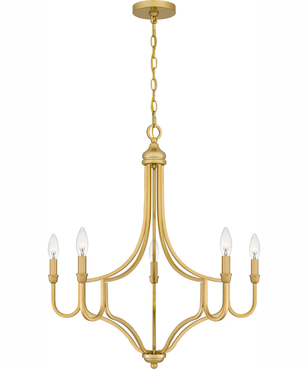 Mabel 5-light Chandelier Light Gold - Image 4