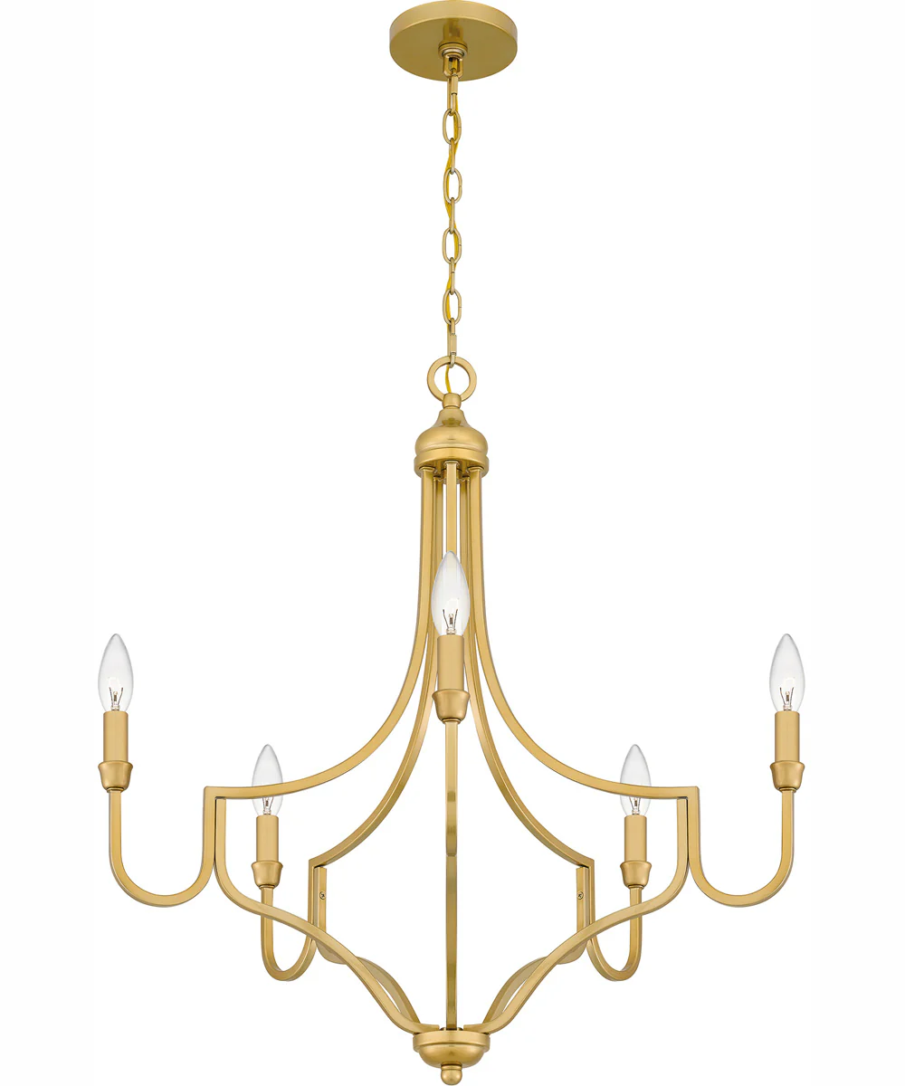 Mabel 5-light Chandelier Light Gold - Image 5