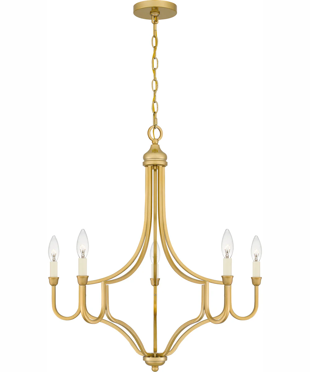 Mabel 5-light Chandelier Light Gold - Image 7