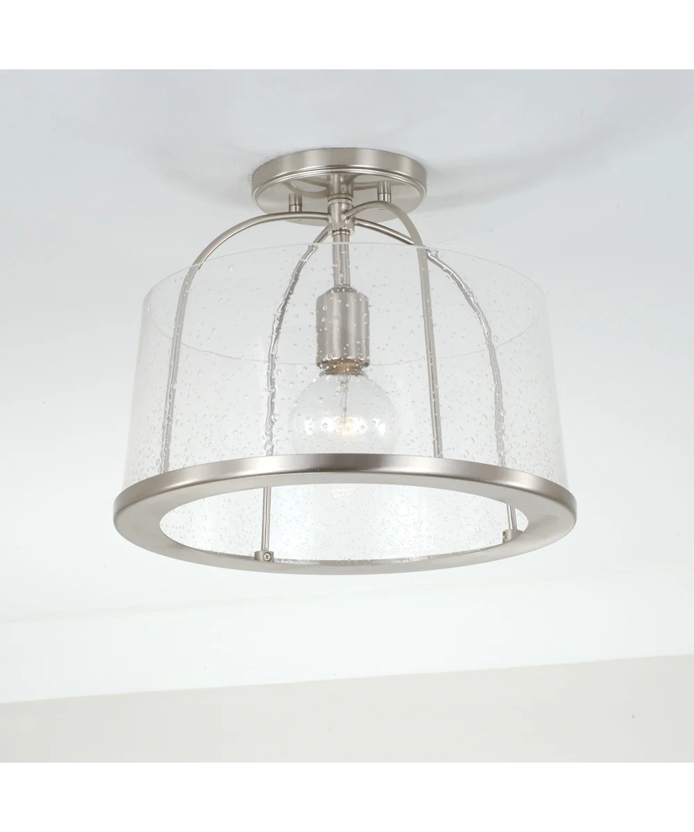 Madison 1-Light Dual-Mount Semi-Flush/Pendant Mount Brushed Nickel - Image 3