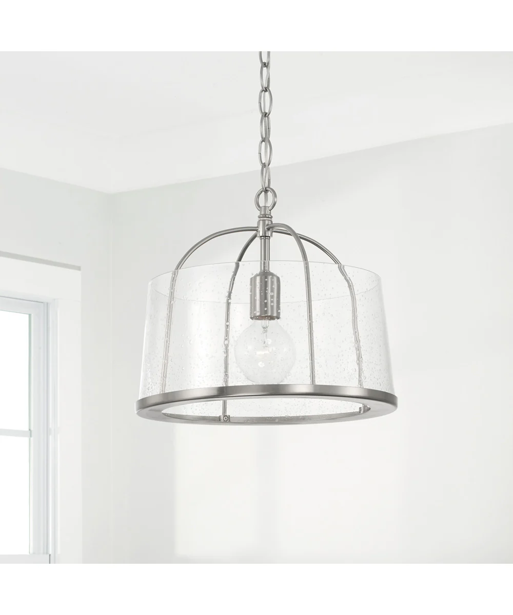 Madison 1-Light Dual-Mount Semi-Flush/Pendant Mount Brushed Nickel - Image 5