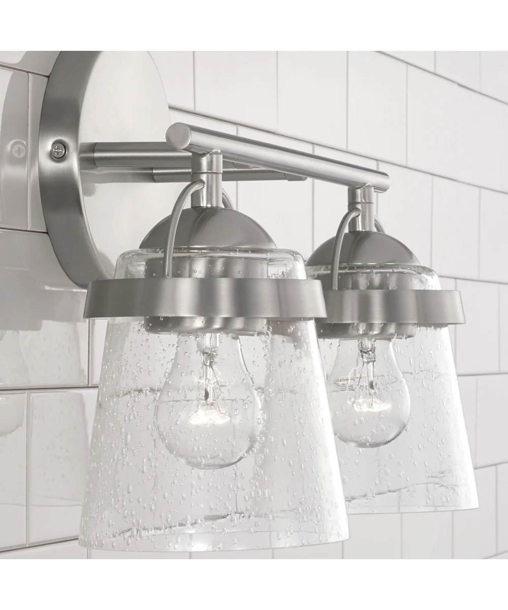 Madison 2-Light Vanity Brushed Nickel - Image 3