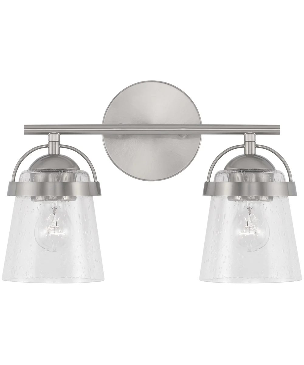 Madison 2-Light Vanity Brushed Nickel - Image 4