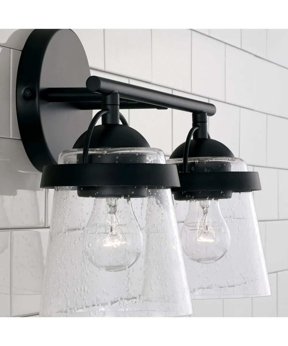 Madison 2-Light Vanity Matte Black - Image 3