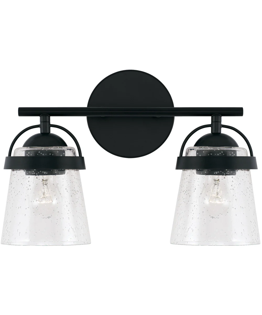 Madison 2-Light Vanity Matte Black - Image 4