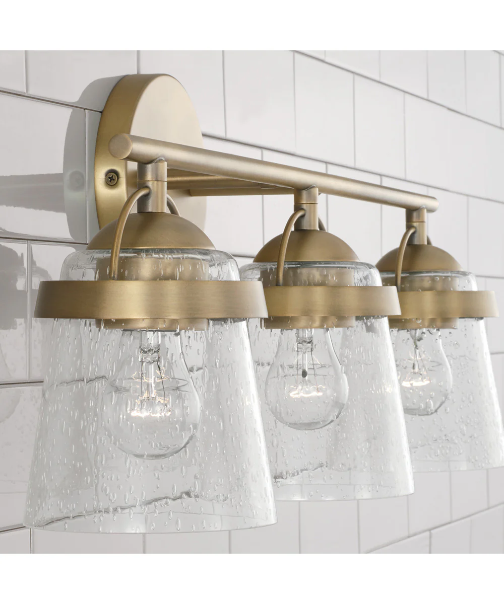 Madison 3-Light Vanity Aged Brass - Image 3