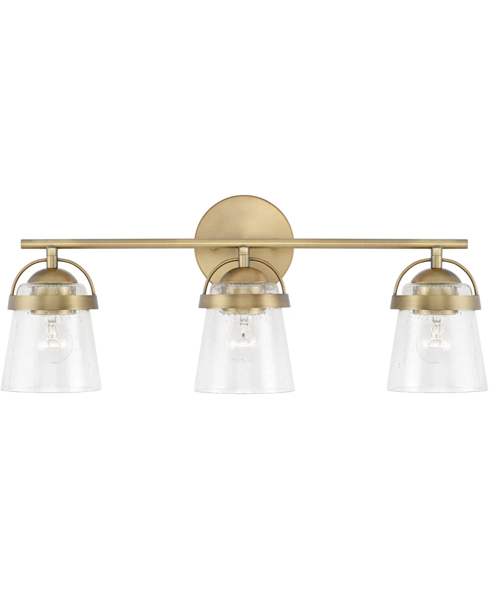 Madison 3-Light Vanity Aged Brass - Image 4