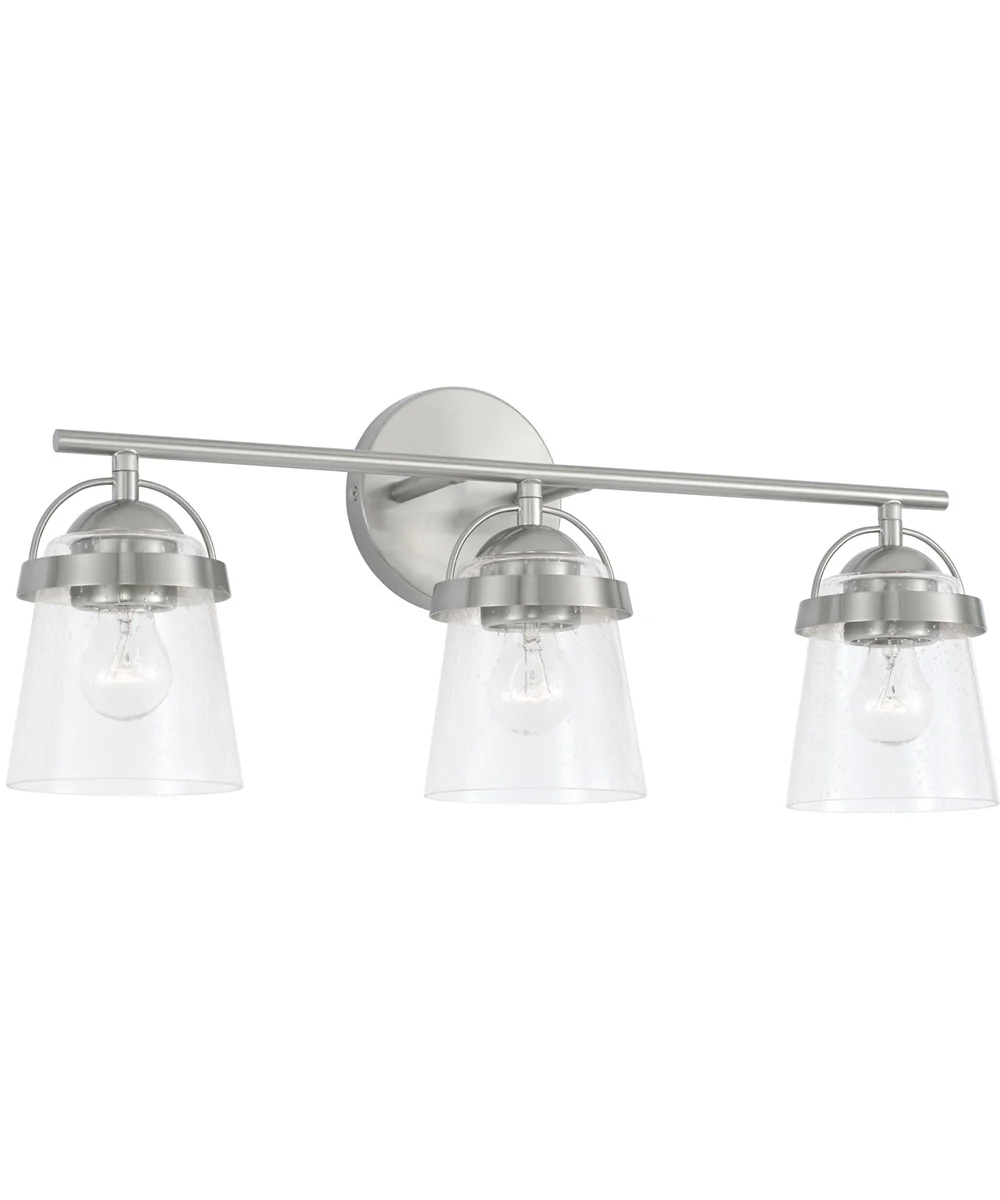 Madison 3-Light Vanity Brushed Nickel
