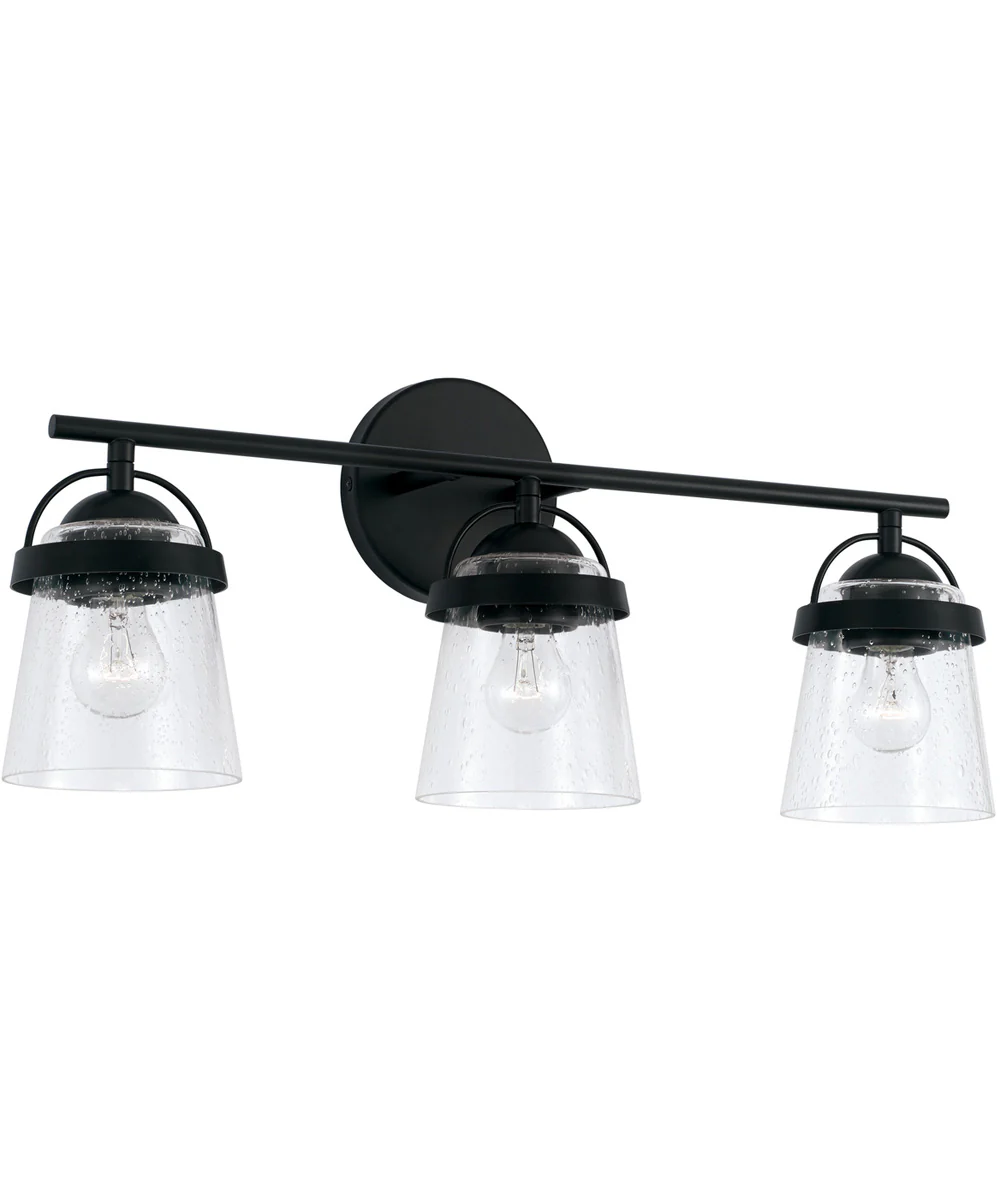 Madison 3-Light Vanity Matte Black