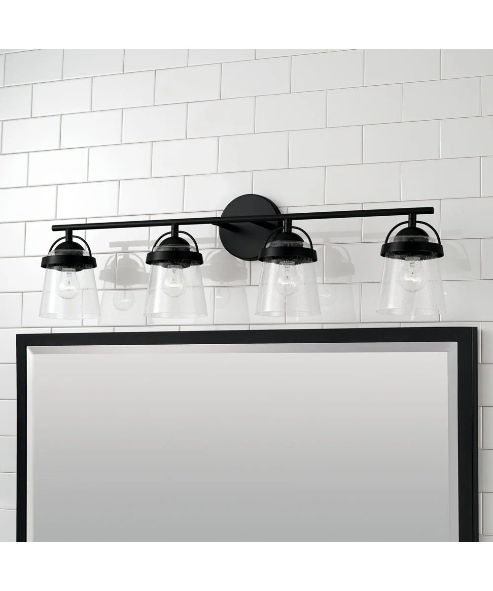 Madison 4-Light Vanity Matte Black - Image 2