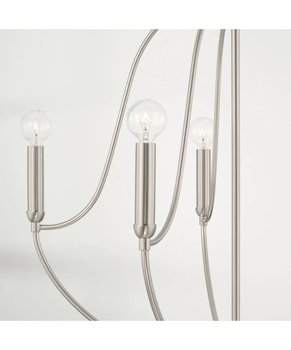 Madison 5-Light Chandelier Brushed Nickel - Image 3