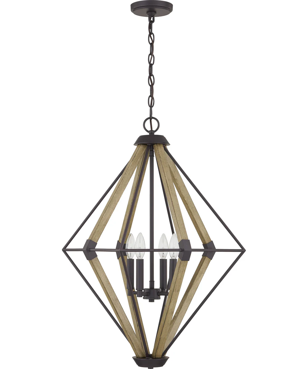 Manchester 4-light Pendant Western Bronze - Image 3