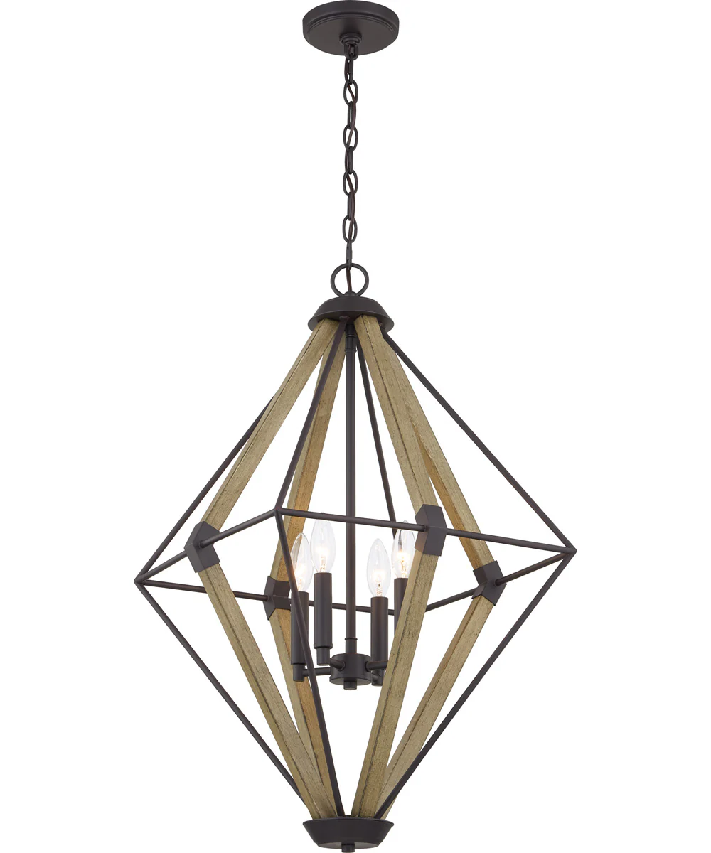 Manchester 4-light Pendant Western Bronze - Image 5