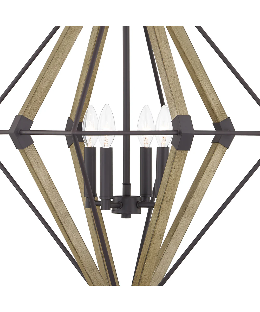 Manchester 4-light Pendant Western Bronze - Image 6