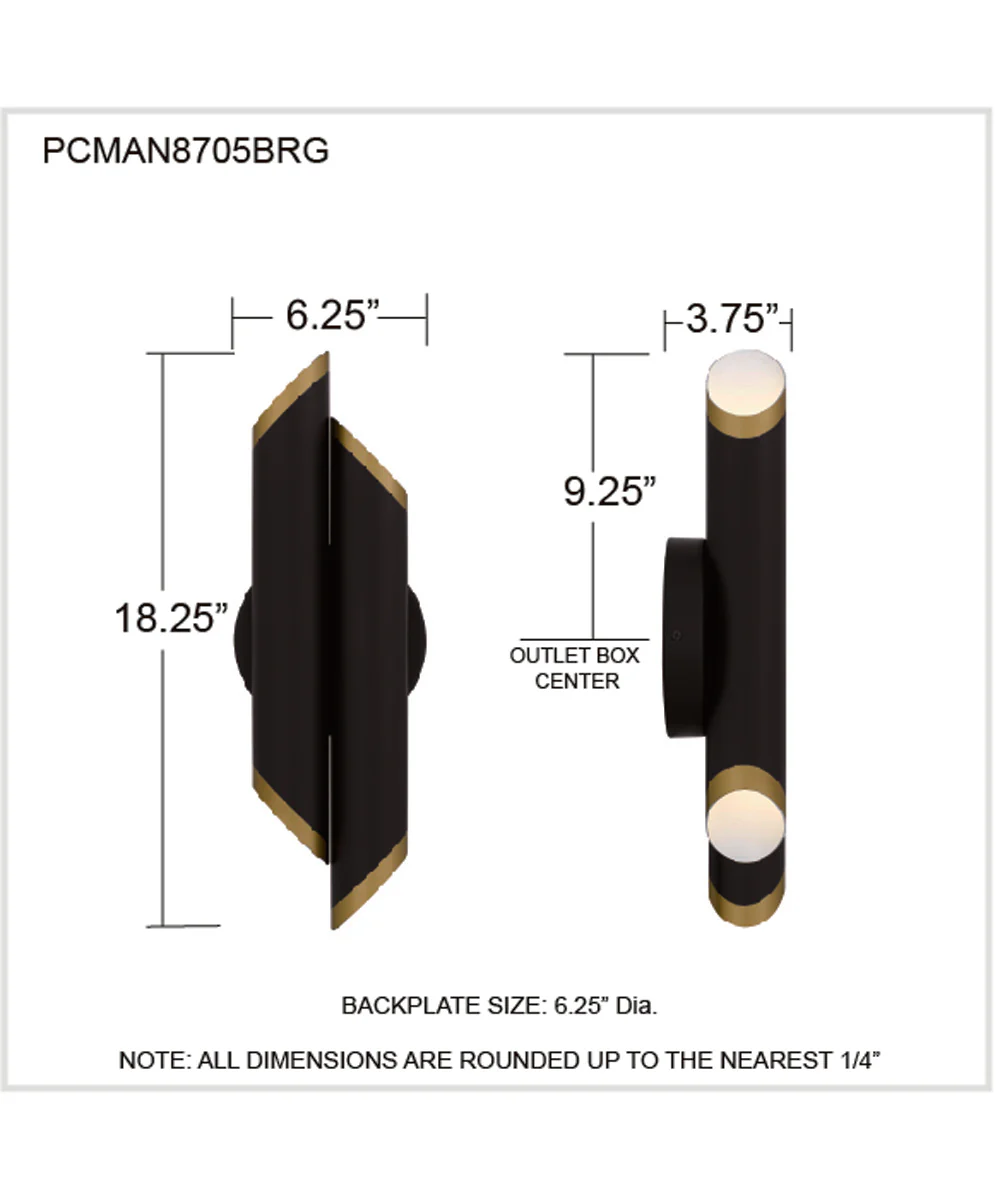 Manelis Wall Sconce Matte Black - Image 4