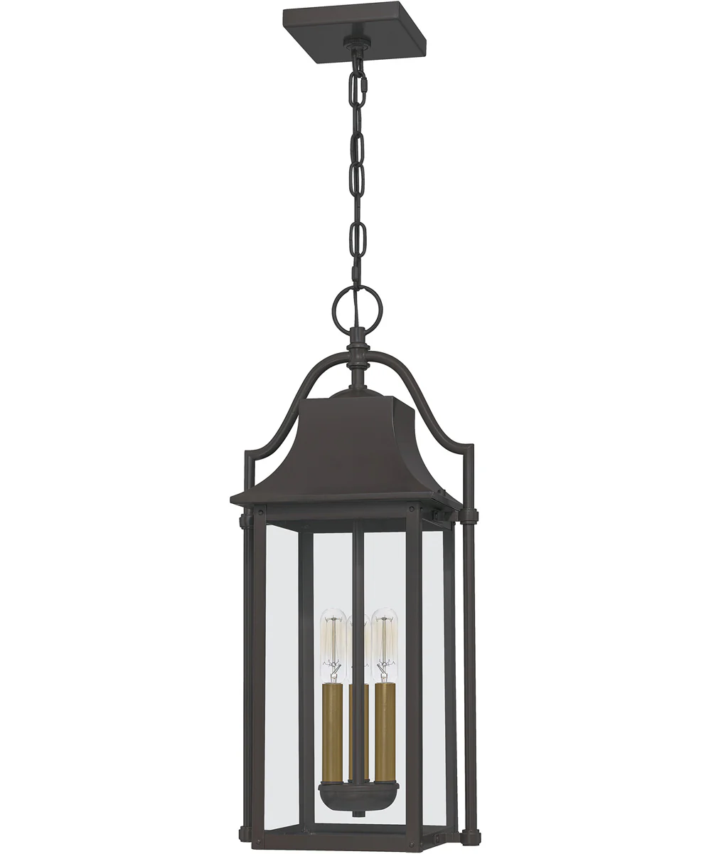 Manning Small 3-light Mini Pendant Coastal Armour Aluminum Western Bronze - Image 3