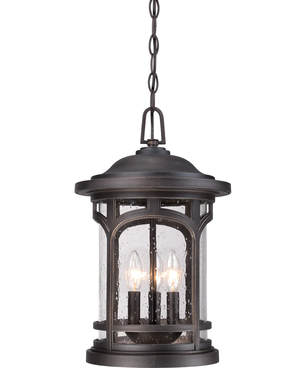 Marblehead Large 3-light Outdoor Pendant Light Coastal Armour Palladian Bronze