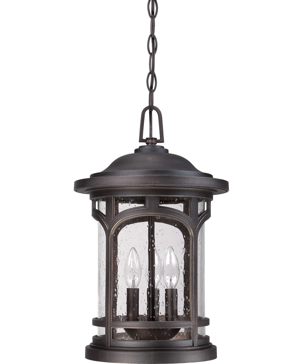 Marblehead Large 3-light Outdoor Pendant Light Coastal Armour Palladian Bronze - Image 3