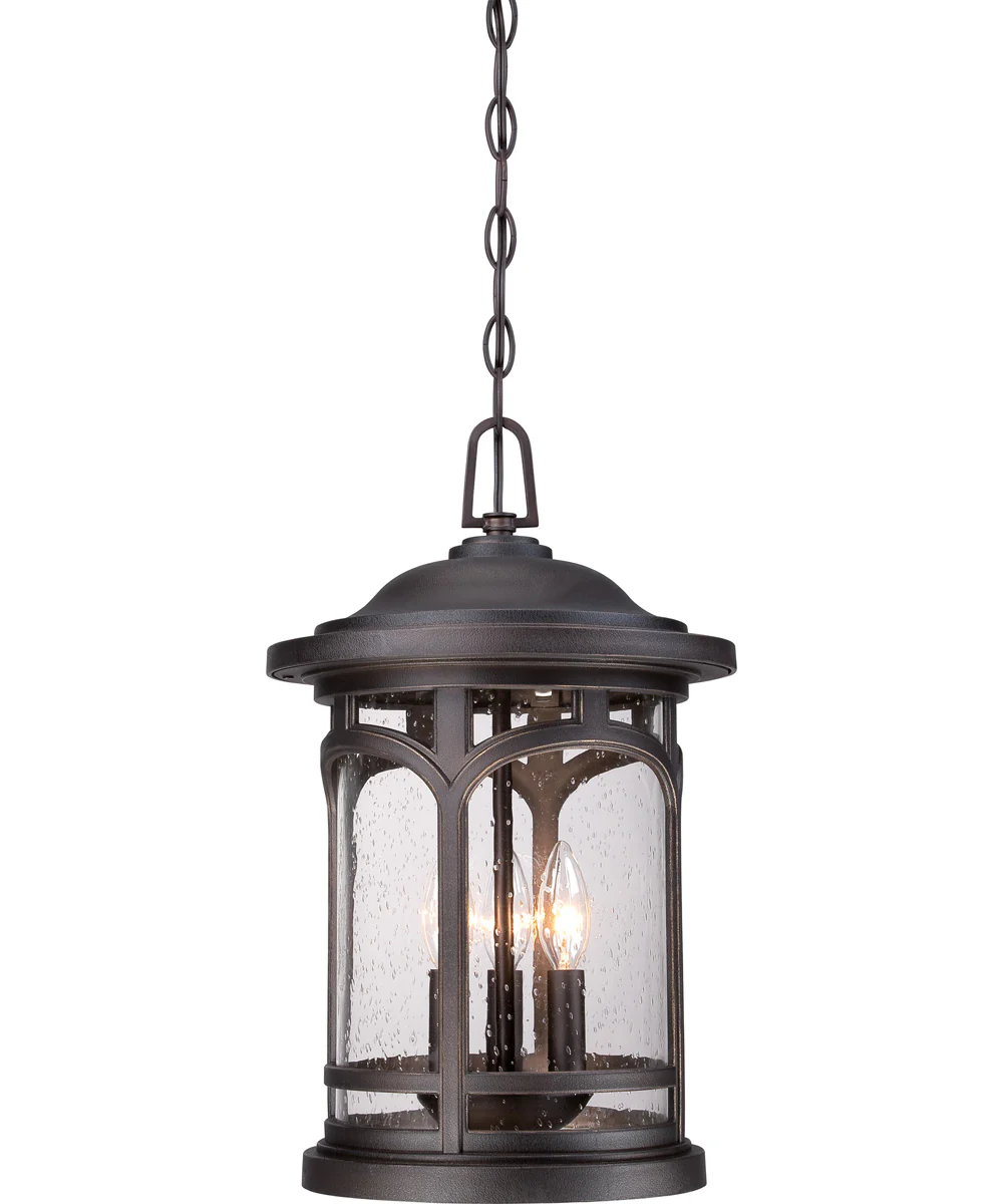 Marblehead Large 3-light Outdoor Pendant Light Coastal Armour Palladian Bronze - Image 5