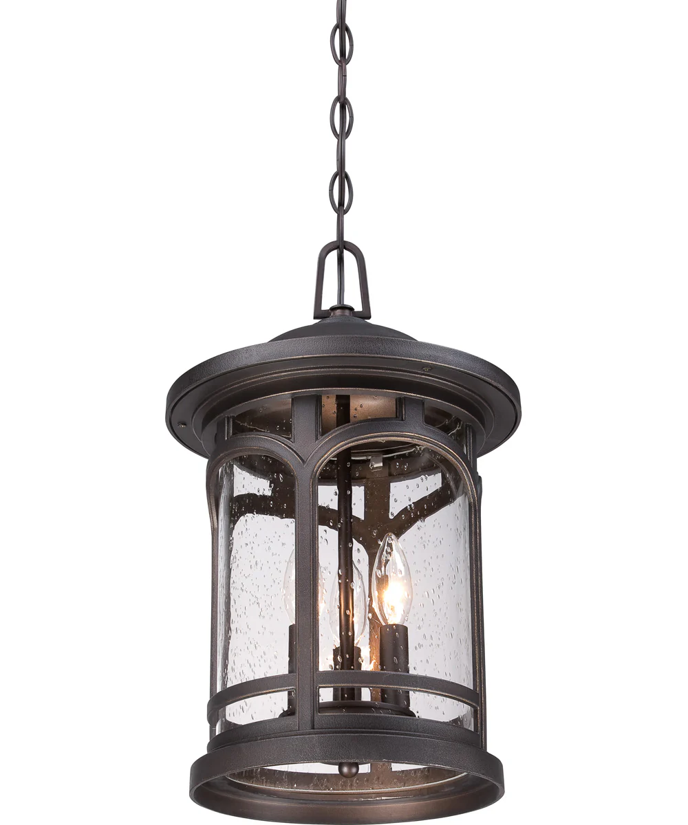 Marblehead Large 3-light Outdoor Pendant Light Coastal Armour Palladian Bronze - Image 6